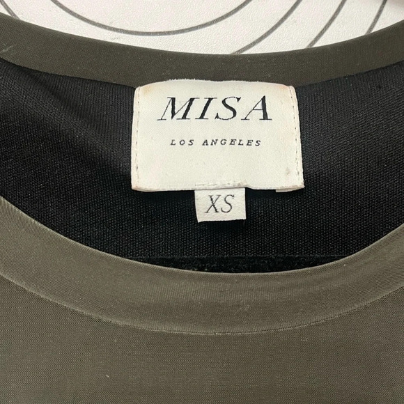 MISA Los Angeles Cyan Green Bodycon Dress size XS - Picture 3 of 6